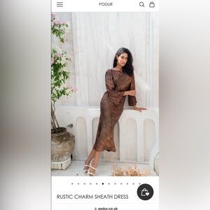 NWT Podur Rustic Charm Sheath Dress